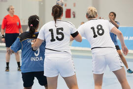 Partido República Checa - India. Categoría femenina. Campeonato del Mundo Universitario de Balonmano. Antequera. Julio de 2016
