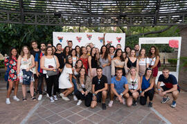 Photocall. Welcome to UMA. Bienvenida a los alumnos de intercambio internacional de la Universidad de Málaga. Jardín botánico. Octubre de 2019