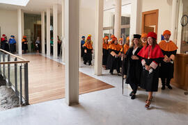 Comitiva académica. Investidura de Jorge Martínez-Vázquez como Doctor "Honoris Causa" por la Universidad de Málaga. Edificio del Rectorado. Julio de 2025