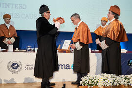 Investidura de Bernardo Quintero como Doctor "Honoris Causa" por la Universidad de Málaga. Paraninfo. Marzo de 2025