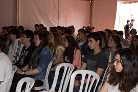 Alumnos asistentes a la conferencia. Jornadas de Puertas Abiertas de la Universidad de Málaga. Co...