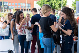 Welcome to UMA. Bienvenida a los alumnos de intercambio internacional de la Universidad de Málaga. Jardín botánico. Octubre de 2019