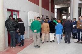 Asistentes al 6º Congreso Internacional de Actividad Física Deportiva para Mayores. Escuela Técnica Superior de Ingeniería de Telecomunicaciones y de Informática. Marzo de 2015