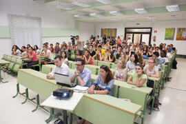 Asistentes a la graduación del alumnado del CIE de la Universidad de Málaga. Centro Internacional de Español. Julio de 2015