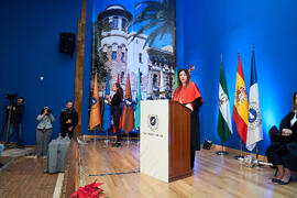 Elsa Marina Álvarez. Investidura como Doctores "Honoris Causa" por la Universidad de Málaga de Miquel Roca i Junyent y Miguel Herrero y Rodríguez de Miñón. Paraninfo. Diciembre de 2024