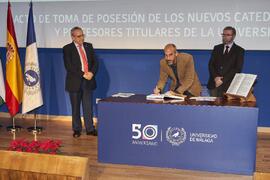 Toma de posesión de Eduardo Blanco Calvo como profesor titular del Área de Psicobiología de la Universidad de Málaga. Paraninfo. Diciembre de 2022