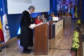 Discurso de Teodomiro López. Investidura de Andrea Goldsmith como doctora "Honoris Causa" por la Escuela Técnica Superior de Ingeniería de Telecomunicación de la Universidad de Málaga. Paraninfo. Octubre de 2024