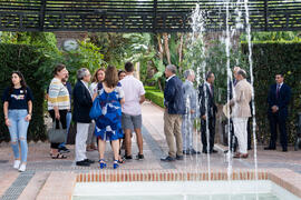 Autoridades. Welcome to UMA. Bienvenida a los alumnos de intercambio internacional de la Universidad de Málaga. Jardín botánico. Octubre de 2019
