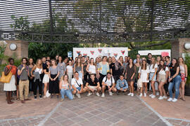 Photocall. Welcome to UMA. Bienvenida a los alumnos de intercambio internacional de la Universidad de Málaga. Jardín botánico. Octubre de 2019