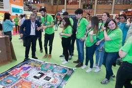 José Ángel Narváez en las Jornadas de Puertas Abiertas de la Universidad de Málaga. Complejo Polideportivo Universitario. Abril de 2018