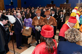 Comitiva académica. Investidura de Bernardo Quintero como Doctor "Honoris Causa" por la Universidad de Málaga. Paraninfo. Marzo de 2025