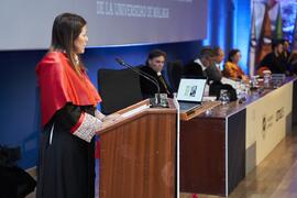 Intervención de Elsa Marina Álvarez. Apertura del Curso Académico 2024/2025 de la Universidad de Málaga. Paraninfo. Septiembre de 2024