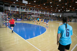 Partido Universidad de Málaga - Universidad de Aveiro. Categoría femenina. Campeonato Europeo Universitario de Balonmano. Antequera. Julio de 2017